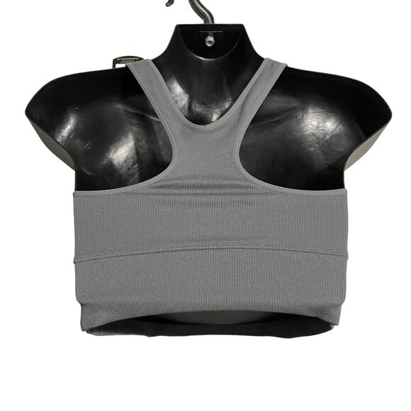 Maidenform Womens Size Small Gray Pure Comfort Feel Good Crop Tank Bra DM2304 - Picture 2 of 10